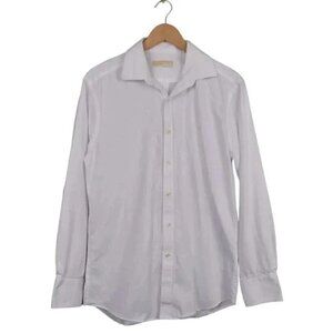 Michael Michael Kors White Button Down Dress Shirt Cotton Size 16
